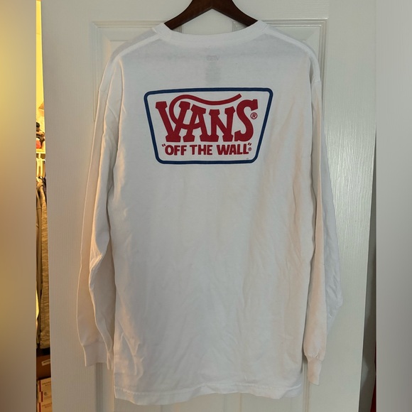 Vans Long Sleeve Graphic Tee Large White - Picture 2 of 4